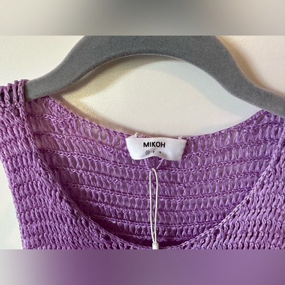 Mikoh Ulupua Crochet Coverup Dress in Purple NWT - Picture 5 of 6